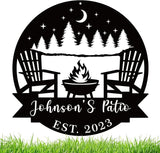 Personalized Welcome to Our Backyard Sign,Personalized Patio Signs and Decor Outdoor, Metal Backyard BBQ Sign, Pool Name Sign