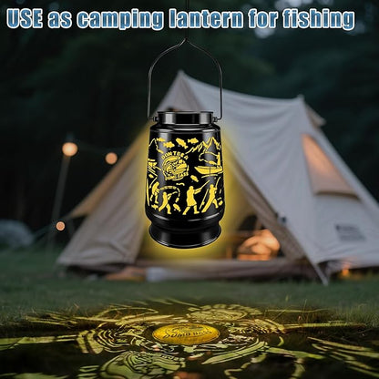 Fishing Valentine's Day Gifts for Men Dad Grandpa Boyfriends Him Rechargeable Lantern Lamp Led Night Light Retirement Gifts for Christmas Funny Unique Gift for Fishing Lover