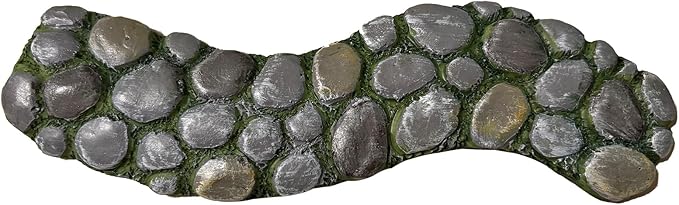 MUAMAX Fairy Garden Pathway, Miniature Stone Road, Green, Resin, Outdoor Statue, Home Decor, Fairy