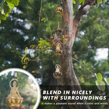 10.5ft Rain Chain for Outside, Rain Chain with 10 Buddha Cups, Adjustable Rain Catcher Chain for Outside, Replacement Downspout for Gutters, Eaves, Drainage