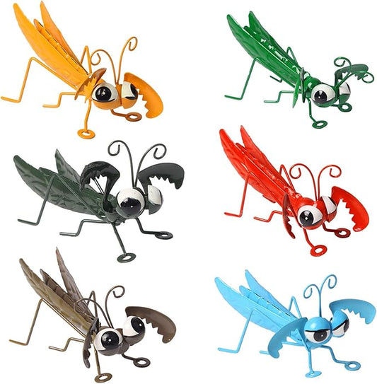 Iron Locust Decorations Model Outdoor Statue Garden Decors Metal Garden Metal Ornament Iron Metal Garden