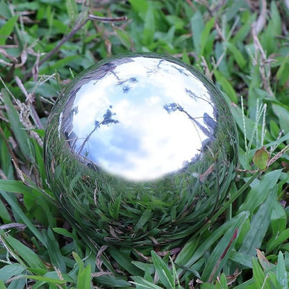 Gazing Balls for Garden, Home Outdoor Hollow Sphere Stainless Steel Gazing Globe Mirror Ball (3 Inch)