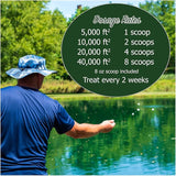 Muck Remover Pellets 5 lb (10 Scoops) | Pond Tablets Treat 1.25 Acres | Lake Muck Remover, Pond Sludge Reducer | Farm Pond Treatment