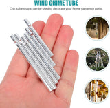 balacoo Aluminum Wind Chime Tubes 15Pcs Medium Sized Metal Pipes 2.75In DIY Outdoor Wind Chime Supplies for Garden Patio Decoration