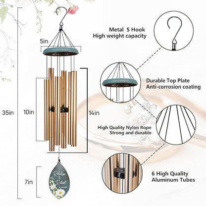 ASTARIN Engagement Gifts Wind Chime, Personalized Names & Date Wind Chimes Gifts for Couple 2025, Wedding Gift for Newlywed Bride Groom Husband Wife, Gift Valentine’s Day Produced in USA
