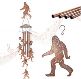 Bigfoot Wind Chimes Outdoor Big Foot Sasquatch Gifts for Men/Women/Dad/Grandpa Birthday Gift Memorial Metal WindChimes for Outside/Indoors, Home, Lawn, Porch, Patio, Garden Decor, Yard Decoration