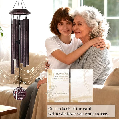Memorial Gifts for Loss of Mom/Dad - 32" Cardinal Sympathy Wind Chimes with Tree of Life - Bereavement Remembrance Condolence Gifts for Loss of Loved One -Memorial Chimes for Outside Garden