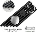 ASTARIN Large Wind Chimes Outdoor Deep Tone,45 Inch Sympathy Wind Chimes for Outside with 6 Tubes Tuned Relaxing Melody,Memorial Wind Chimes Large for Mom,Garden Decor,Black