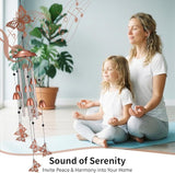Butterfly Wind Chimes for Outside, Metal Aluminum Wind Chime, Memorial Gifts for Women Mom, Outdoor Garden Yard Decor