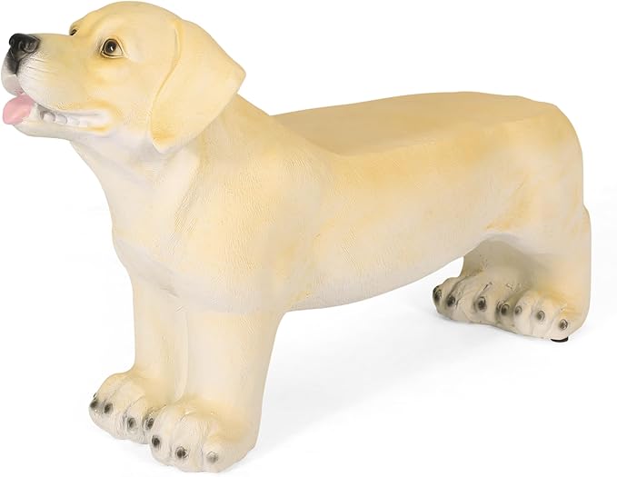 Dog Bench, Outdoor Bench, Light Brown, No Assembly Required