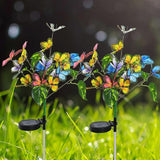 Solar Garden Lights Outdoor Waterproof Solar Lights 2 Pack with New Upgraded 40 LED 18 Butterfly Outdoor Lights for Yard Outside Garden Pathway Decor,Christmas Decorations Gifts for Women Mom