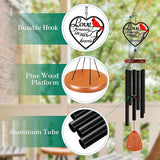 Kathfly Cardinal Wind Chimes for Loss of Loved One, 28" Memorial Wind Chimes for Outside, Cardinal Sympathy Bereavement Condolence Funeral Windchime Gifts for Loss of Lover Mom Father Husband