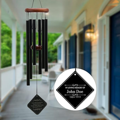 Personalized Memorial Wind Chimes Sympathy Memorial for Loss of Father Or Memorial for Loss of Mother Remembrance Windchimes Loss of A Loved One, Memory Bereavement & Funeral