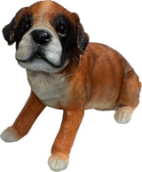 Punch-Boxer Puppy M by Michael Carr Designs - Outdoor Puppy Dog Figurine for Gardens, patios and lawns (80108)