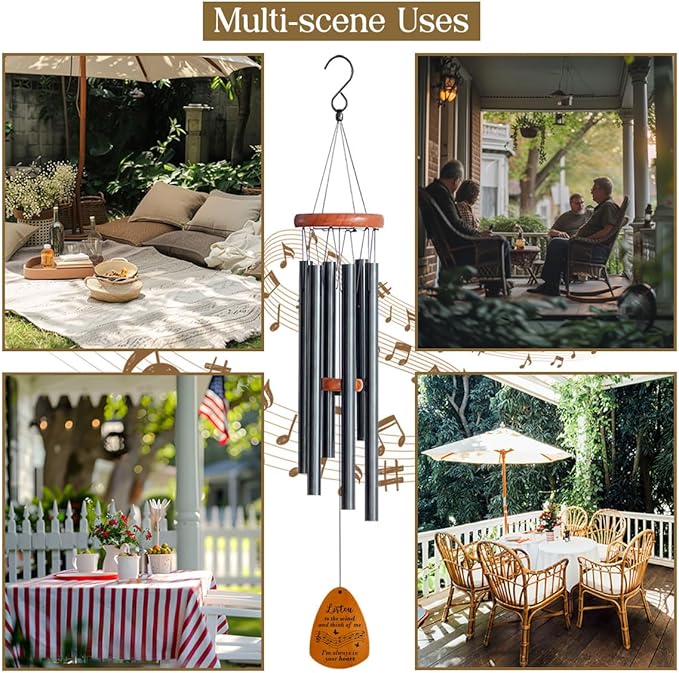 Sympathy Wind Chimes Sympathy Gifts for Loss of Loved One Memorial Windchime Memorial Wind Chimes Memory Gifts for Loss Loved Ones Dad Mom Friends