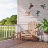 Teling 4 Pcs Metal Hummingbird Wall Art Metal Dragonfly Wall Decor for Modern Farmhouse Rustic Home Living Room Bedroom Kitchen Patio Indoor Outdoor Decor(Hummingbird)