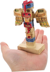 Resin Tribal Symbol Statue for Garden Decoration Handpainted Ornament Unique Design Outdoor Resin Craft Auspicious Tribal Token Figurine for Courtyard Decor