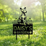 Custom American Hairless Terrier Metal Memorial Garden Stake Personalized Pet Grave Marker Name Sign Remembrance Stake Decor,Memorial Statue Sign for Garden Outdoor Outside Yard Decor Dog Loss Xmas.