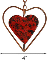 Ancient Graffiti Multicolor Heart Rain Chain, 4" x 96" x 4"