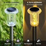 Solar Lights Outdoor 15 Pack Solar Pathway Lights LED Waterproof Stainless Steel Garden Stake for Yard, Outside, Walkway, Sidewalk, Driveway, Lawn (Warm White)