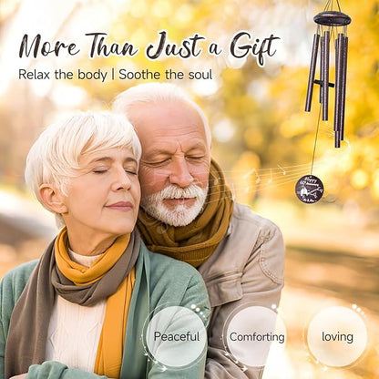 60th Anniversary Wind Chimes Gifts for Men Women, Romantic 60 Year Anniversary for Couples, Parents, Wife, Husband, Friends, Happy Anniversaries Decorations