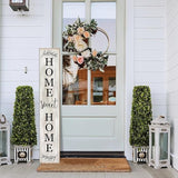 Home Sweet Home Porch Sign Wooden Welcome Sign Vertical Hanging Signs For Standing Front Porch Standing Farmhouse Porch Signs Outdoor Tall Sign Decorations Outdoor Welcome Signs for Porch 47.2H