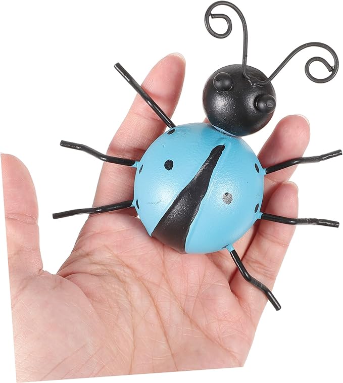 Abaodam 3pc Realistic Ladybug Ornaments Animal Decorations for Backyard for Crafts