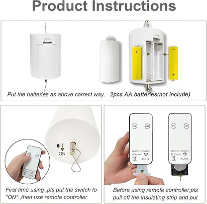 Battery Operated Disco Ball Motor with Remote, Hanging for Mirror Ball, Wind Spinner, Windchime, Suncatcher, Outdoor/Garden/Christmas Decoration, 10 RPM