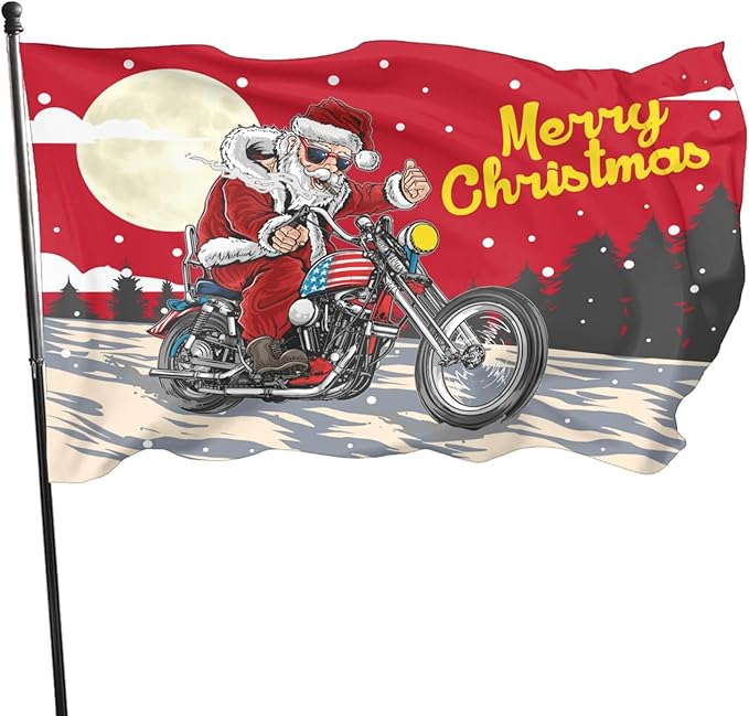 Santa Claus Flag 3x5 Ft Outdoor Indoor With Grommet Merry Christmas Flags Garden Yard Banner Decorative Sign