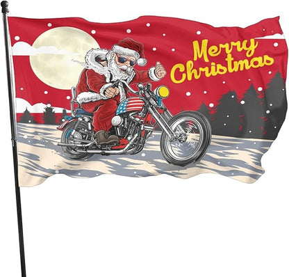 Santa Claus Flag 3x5 Ft Outdoor Indoor With Grommet Merry Christmas Flags Garden Yard Banner Decorative Sign