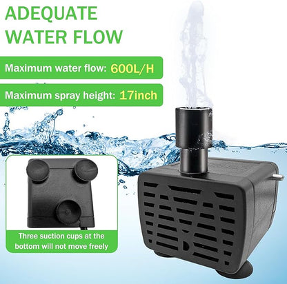 Solar Powered Bird Bath Fountain Equipped with Six Nozzles Rock Solar Bird Bath Power 3.5w Outdoor Water Fountain Suitable for Gardens Ponds Fish Tanks Courtyards