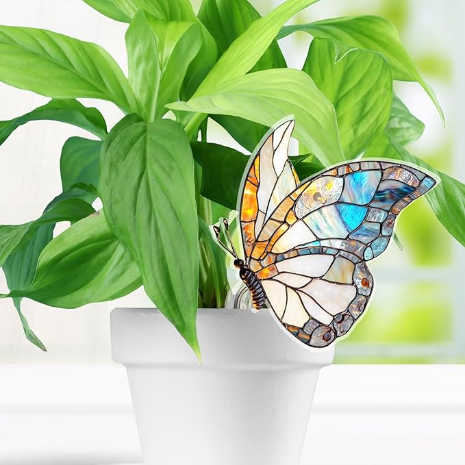 Butterfly Gifts for Women, Hanging Plant Planter Indoor Outdoor, Mothers Day Birthday Gifts for Mom Grandma from Daughter Son, Butterfly Lover Garden Decor Plant Pot(7)