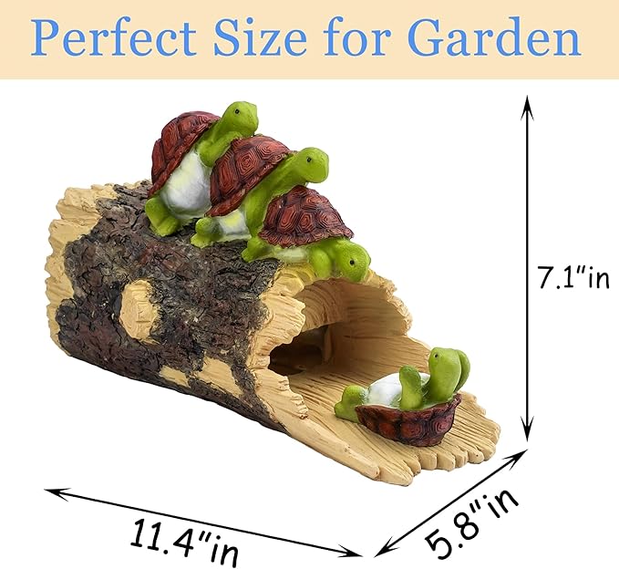 Funny Turtle Gutter Downspout Extender Statue, Garden Animal Decor Gutter Extension, Splash Block, Eco-Friendly Resin, Outdoor Decor Sculpture, Gutter Diverter Rain Perfect for 3"x4" Downspout