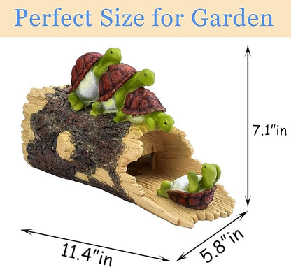 Funny Turtle Gutter Downspout Extender Statue, Garden Animal Decor Gutter Extension, Splash Block, Eco-Friendly Resin, Outdoor Decor Sculpture, Gutter Diverter Rain Perfect for 3"x4" Downspout