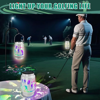 Golf Valentine's Day Gifts for Men Dad Grandpa Boyfriends Rechargeable Lantern Lamp Led Night Light Retirement Gifts for Christmas New Year Funny Unique Gift Who Love Golf
