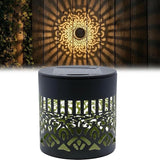 Decorative Solar Mandala Lights,Waterproof Metal Solar Powered Outdoor Lights,Mandala Fence Wall Lights for Deck,Step,Patio,Garden,Backyard & Yard Decor (1PCS)
