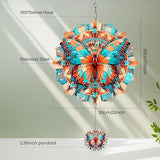 Wind Spinners Outdoor Butterfly, 12 inch Stainless Steel Craft Decor Birthday Gifts for Women, Men and Mom - Wind Spinners Hanging Kinetic for Yard, Garden, Outside, Patio, Outdoor
