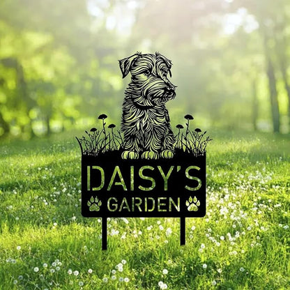 Custom Sealyham Terrier Dog Metal Memorial Garden Stake Personalized Pet Grave Marker Name Sign Remembrance Stake Decor Sympathy Dog Loss,Outdoor Statues for Yard Garden Lawn Patio Pathway Grave.