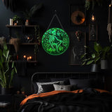 Skull Window Decor, Luminous Acrylic Suncatcher Hanging Ornaments, 7.9'' Colorful Home Decor, Halloween & Christmas Decoration Gifts
