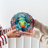 Frog Yard and Garden Wind Spinner, Unique 3D Hanging Frog Wind Spinner
