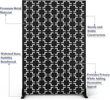 Outdoor Privacy Screen,72" H×47" W Metal Privacy Screen, Freestanding Privacy Fence Panels for Patio