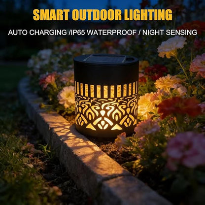 Decorative Solar Mandala Lights,2026 New Solar Mandala Lights Outdoor,Mandala Theme Waterproof Fence Light for Garden Post Patio Backyard Yard Decor(2Pack)