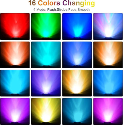 RGB Pond Lights with Timer, Super Bright LED Underwater Submersible Fountain Light,Remote Control IP68 Waterproof Colorful Landscape Spotlights for Fish Aquarium Tank Garden Yard Pool(Set of 5)