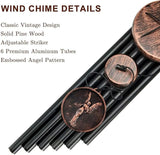 Wind Chimes for Outside, Vintage Angel Deep Tone Wind Chime Outdoor Clearance, Memorial/Festivals/Birthday Gift for Mom Dad Women Grandma, Home Garden Patio Decor (32" Angel)