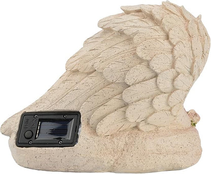 Elenon Cat Pet Memorial Stones Outdoor Statue, A Sleeping Cat Memorial Stones with Solar Light Garden Statue Decor, Pet Loss Sympathy Remembrance Grave Gifts