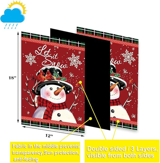 Seasonal Garden Flags Set of 12 Double Sided 12 x 18 Inch Yard Flags, Small Garden Flags for Outside, Fall Winter Halloween Christmas Outdoor Flags, Holiday Flags for All Seasons