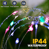 GIGALUMI Garden Decor Outdoor Lights 120LED 8Pack, Solar Garden Lights for Christmas Outside Fairy Firework Decorative,Solar Powered for Yard Pathway Flowerbed Planter Balcony Patio Decor (Multicolar