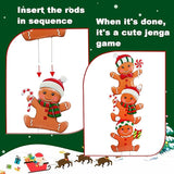 3 Pack Metal Christmas Yard Signs Decor for Multiple Stacked,Voumsil Christmas Yard Stakes with Gingerbread Man Fall Yard Decor for Outside Garden Yard Lawn Porch