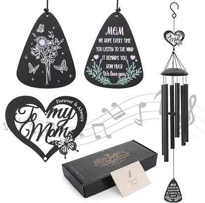 Gifts for Mom 35'' Moms Wind Chimes for Mothers Day Mom Birthday Gift from Daughter Son Love Reminder Gifts Windchimes Outside for Home, Patio, Garden Decor