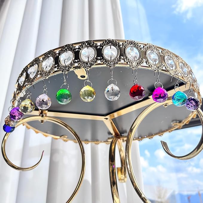 kanpura Multi-Color Crystal Ball Chandelier Crystal Replacement Glass Ball Prisms for Photography Christmas Tree Windows Home Decor (20mm,12pack)